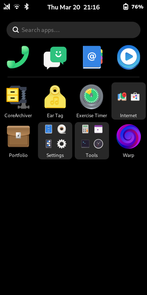 postmarketOS with Phosh UI
